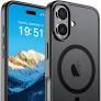 Magnetic for iPhone 17 Case Black Translucent Matte Full Camera Cover