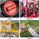 M METERXITY Fuel Line Hose, 6.5mm ID 13mm OD 4.9ft Length, NBR Rubber High Pressure Heat Resistant Gas Line Hose Oil Hose W 4pcs Clamps for Automotive Fuel Systems/Steam Emission/Engines