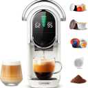 Magician1 Mini Multi-Pod Espresso Machine & Coffee Maker, Compatible with Nespresso Original, Dolce Gusto, Blue & ESE Pods, Ground, Adjustable Brew Size & Temp, Compact for Home, Office, Dorm & RV