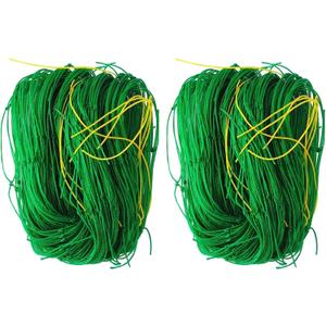 2 Pack Garden Trellis Netting - Heavy-Duty Plant Support, 6 Feet x 16.5 Feet, Flexible String Net for Climbing Plants