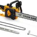 Chainsaw Cordless for Dewalt 20V MAX Battery, 10-Inch and 12-Inch 2-IN-1 Brushless Chainsaw for Wood Cutting, Tree Trimming (Battery NOT Included)