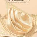 Wingslove Women's Full Coverage Bras Plus Size Underwire Sheer Mesh Bra Smooth Splicing Lace Support No Padding (34B, Nude)