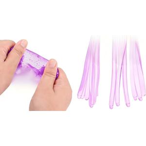 2 x Squeeze Stress Ball, Squishy Ultra Squishys and Moldable Slow Rise, Drop Malt Sugar Balls for Anxiety and Stress Relief, for Office Desk Party Favors Gift (Purple)