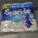 Sparkle Pick-A-Size Paper Towels, 6 Double Rolls (660 Sheets Total) - Strong 2-Ply Towels for Kitchen Cleanup and Everyday Messes