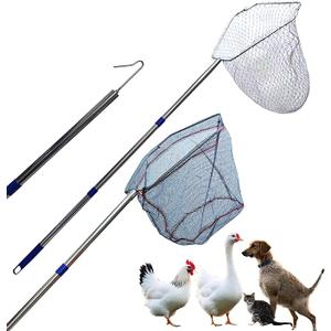 Stainless Steel Adjustable Chicken net Traps-Poultry catching nets, Fishing nets with Handles, Bird nets for Chicken coop, Chicken Traps with Handles, Fishing nets with Handles
