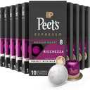 Peet's Coffee, Medium Roast Espresso Capsules, Compatible with Nespresso Original Machine - Ricchezza Intensity 8, 100 Count (10 Boxes of 10 Espresso Capsules) By 09.09.2026