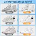 2 x Suede and nubuck cleaner, New suede shoe cleaner with brush, no-rinse foam shoe cleaner kit for leather, boots, knits, canvas, nubuck, fabric, tennis