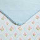 Laura Ashley - Plush Throw Blanket, 50x70, Soft and Warm with a Lightweight Feel, Reversible Trellis Floral Design, Pinfords Trellis Blue