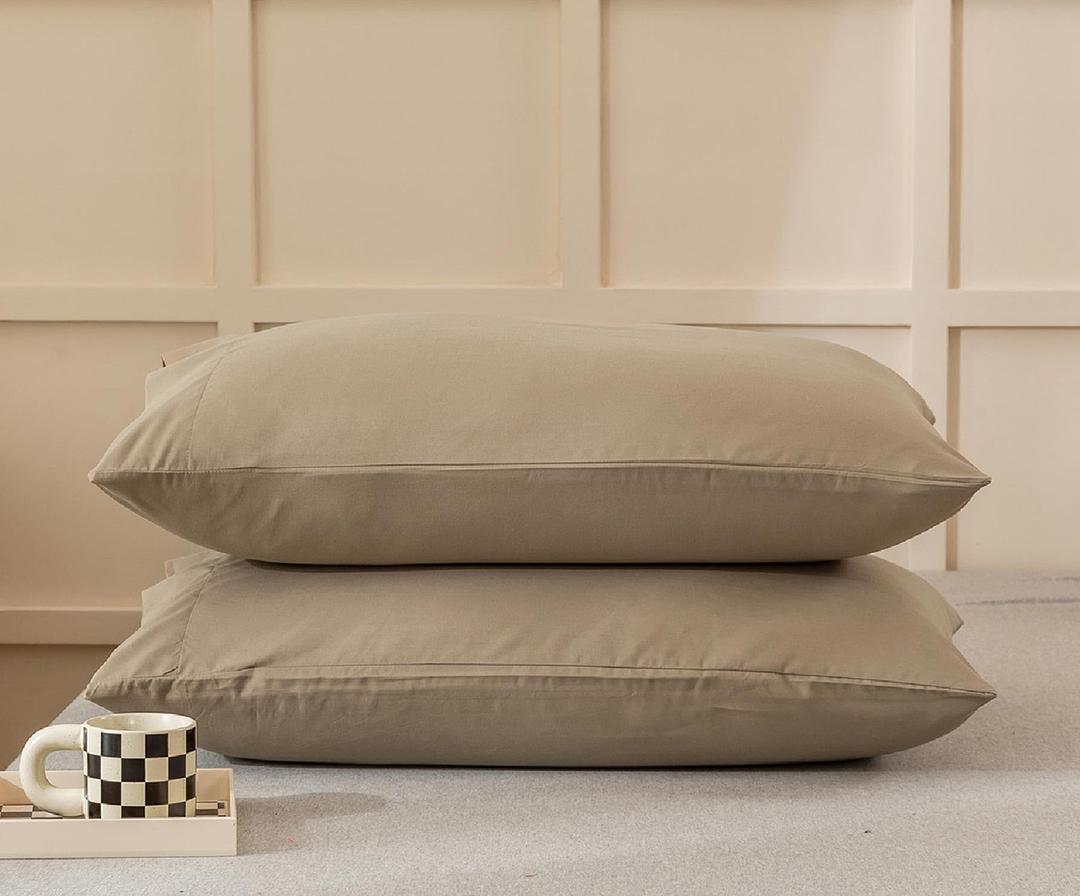Pillowcase Beige 2 Pack 20x30 In
