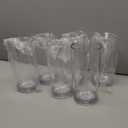 US Acrylic Classic Clear Plastic Reusable Drinking Glasses (Set of 6) 24oz Iced-Tea Cups | BPA-Free Tumblers, Made in USA | Top-Rack Dishwasher Safe