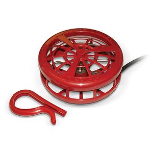 K&H Pet Products Stock Tank & Pond Heater, Ultimate Stock Tank Deicer w/ Cord Clip, Water Trough Heater for Horses, Cattle and Livestock, Full Cage, Floating, Submersible, Safety Listed - Red 500W