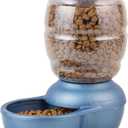 Petmate Replendish Gravity Feeder, 5 lb, Blue, Made in USA (Pearl Peacock Blue)