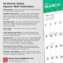 Large Print | 2025 12 x 24 Inch Monthly Square Wall Calendar | Matte Paper | Plastic-Free | BrownTrout | Easy to See Large Font