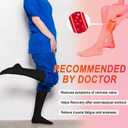 4 x Iseasoo 4 Pairs Compression Socks for Women Circulation-Best Support for Nurses,Running,Athletic,Travel (Black, S/M)
