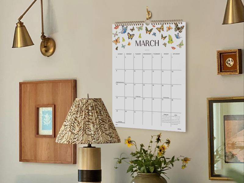 Jotsome Wall Calendar 2026, Aesthetic Monthly Wall Calendar From Now to December 2026 14.2x11.2 inch, Wall Decoration in Home and Office for Easy Organizing, Gift for the Holidays (Floral)