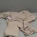 SWOMOG Maternity Nursing Robe Set 3 PCS Women Postpartum Pajamas Breastfeeding Labor Delivery Hospital Pregnancy Pjs (Medium, Light Brown)