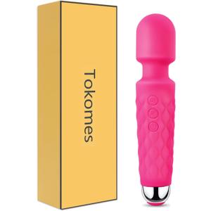 Handheld Massager,Power Wand Wireless Rechargeable Vibrating Massager, Body Massaging for Woman and Back Neck Muscle Aches (Pink)