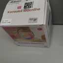 Mini Karaoke Machine, Portable Bluetooth Karaoke Speaker with 2 Wireless Microphones and Party Lights for Kids and Adults, Birthday Gifts for Girls Boys Family Home Party (Black 2 Mics)