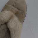 CLPP'LI Womens Slip on Faux Fur Warm Winter Mules Fluffy Suede Comfy Slippers (9, Sand)