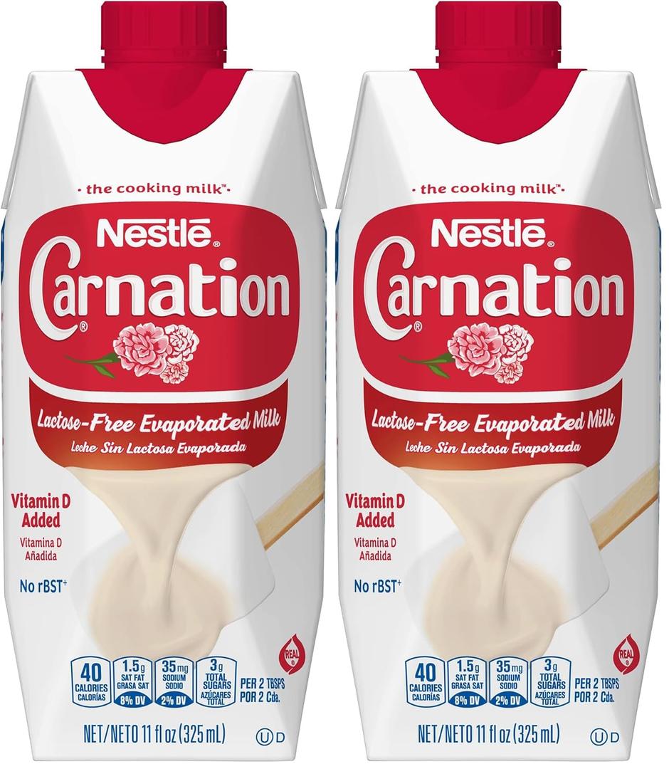 CARNATION Lactose Free Milk Tetra 8x11oz (Pack of 2), Best Buy: 07-Sept-2025