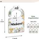 3 x Jungle Animals Baby Closets Organizer, Nursery Closets Dividers for Newborn to 24 Months, Greenery Hangers with Double Size Dividers