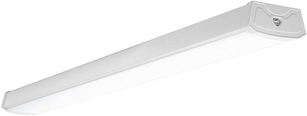 Sunco 4FT LED Shop Light Wraparound Light Fixture, Garage Ceiling Lights, Linkable, 3500 LM, 40W=300W, 5000K Daylight, Hardwired, Surface Mount, Workshop Utility Light ETL