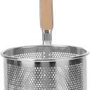 1pc Stainless Steel Filter Spoon Handle Colander Practical Cookware Strainer Kitchen Cookware Noodle Colander Stainless Steel Cooking Tool Kitchen Supply