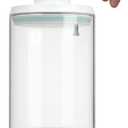 POP-Glass Cookie-Candy Airtight-Jar Lid - 2.2Qt/2L Clear glass container | Stackable One-Touch Opening | For Cookie, Candy, Sugar, Flour, Nuts