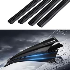 4PCS Wiper Blade Refill, Universal Car Accessories, 26" Adjustable Size of Universal Replacement Windshield Wiper Refill Replacement for Front & Rear Windshield Wiper Baldes Rubber Strip (26Inch)
