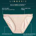Vanity Fair womens Illumination String Panties (Regular & Plus Size) Bikini Style Underwear, Polished Pink, 7 US (Pink, L)
