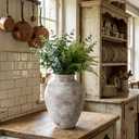 11.8" Vintage Farmhouse Ceramic Vase, Table Decor Living Room & Party Decor