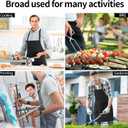 2Pcs Christmas Tree Snowman Aprons Waterdrop Resistant Kitchen Cooking Aprons for Women Men Chef Wedding Cool Bridal Engagement Christmas Gifts for Couple