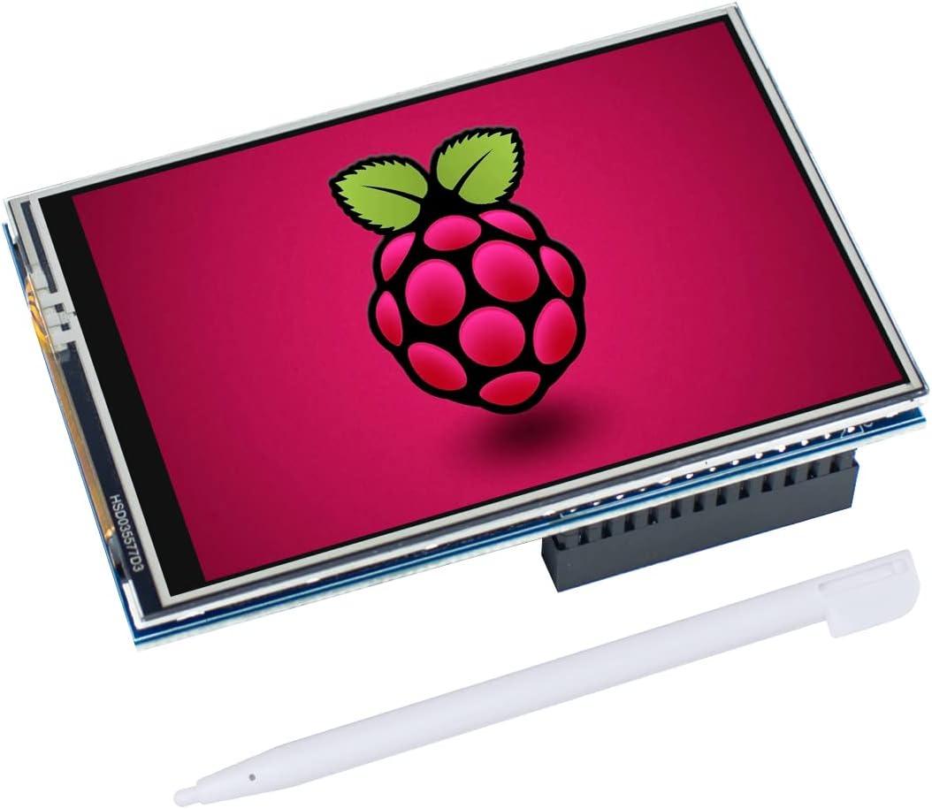 Hosyond 3.5 Inch 480x320 Touch Screen TFT LCD SPI Display Panel for Raspberry Pi B, B+, 2B, 3B, 3B+,4B, 5