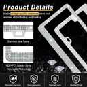 GaRhomxy Bling License Plate Frames for Women, 2 Pack Handcrafted Sparkly Rhinestone Car Accessories, Premium Stainless Steel Frame with 1000+ Faceted Glass Crystals & Free Glitter Caps (White)