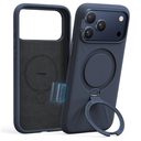 TORRAS Q3 Silicone for iPhone 17 Pro Max Case with Stand, Fit for MagSafe, Liquid Silicone Soft Cozy Grip, 360 Spin Stand, Camera Control, Protective Case for iPhone 17 Pro Max Silicone, Deep Blue