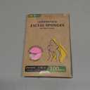 100-Count Compressed Facial Sponges, Natural Cellulose Face Sponges for Cleansing, Exfoliating, Washing face, Makeup Removal, and Spa Use - Travel Skincare Essentials for women (Pink)