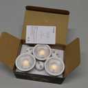 GU10 LED Bulb, Dimmable 3000K Warm White 500 Lumens, 5.5W GU10 Bulb 40 Flood Beam Replacement for Recessed Track Lighting, Two Prong Light Bulb for Range Hood, Kitchen, Living Room, 6 Pack