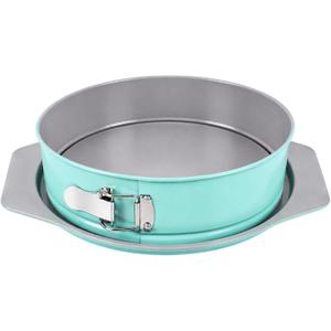 9 Inch Springform Pan, Nonstick Leakproof Cheesecake Pan with Wide Grip Handles, PFOA & PFAS Free Carbon Steel, Groove-Seal Base, Oven Safe to 450F