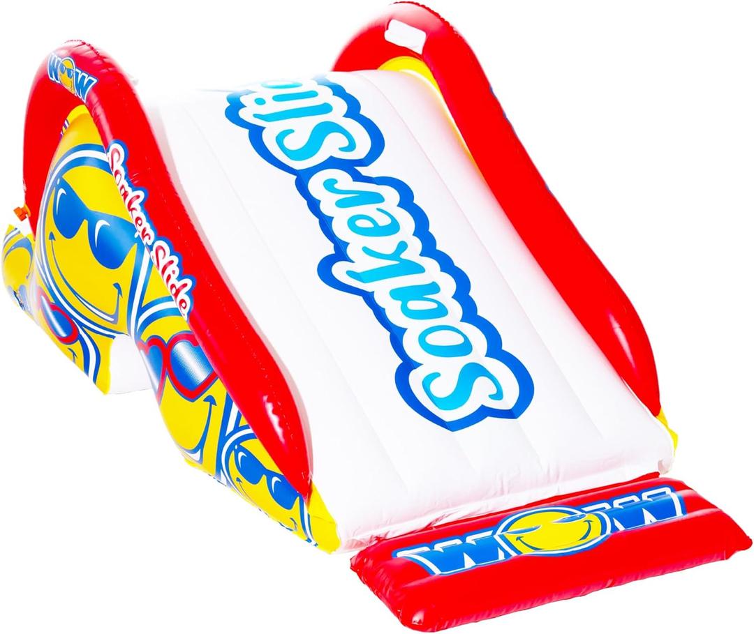 WOW Sports Soaker Splash Pad Slide (Slide Only), Inflatable Water Slide for Splash Pads, Slide for Backyard Watersports, Splash Pad Accessory Multicolor