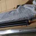 GarveeLife 10 ft Cantilever Umbrella Outdoor Patio Umbrella Solar LED w/Base Included Market Offset Umbrella Sun Shade Windproof with 360-Degree Rotation for Patio Garden Deck Pool, Grey