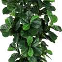FLOWORLD Fiddle Leaf Fig Tree 7ft Tall Artificial Tree in Plastic Pot Fake Ficus Lyrata Plants with 184 Decorative Fiddle Leaves Faux Fig Trees for Home Office Living Room Decor Indoor Outdoor