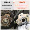 Rear AWD/ 4WD Only Wheel Bearing and Hub Assembly Compatible with Jeep Compass/Patriot 2007-2017 for Dodge Caliber 2007-2008 5Lugs Replacement 512333 2pcs