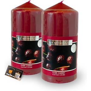 Candle-LIte Jiicy Black Cherries (Set Of 2)