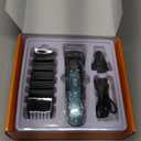 oneisall LED Light Dog Trimmer Clippers, Cordless Dog Grooming Kit 2 in 1, 2000mAh Pet Grooming Clippers Paw Trimmer for Paw, Face, Ears, Legs, Body