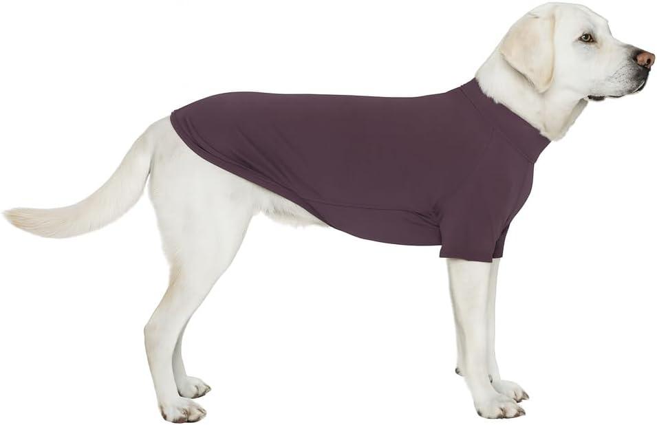 Premium Yoga-Fabric Dog T-Shirt Breathable, Stretchy, Anti-Shedding Pet Clothes for All Seasons, Mauve 4XL