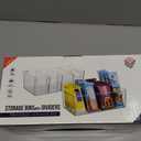 learSpace Plastic Pantry Organization and Storage Bins with Removable Dividers – Perfect Kitchen Organization or Kitchen Storage – Refrigerator Organizer Bins, Cabinet Organizers (2 Pack)