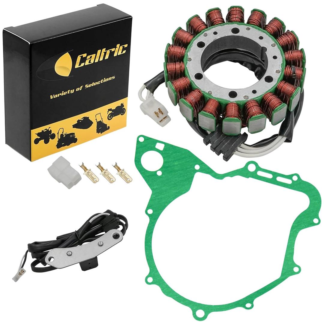 Caltric Stator and Gasket Compatible with Yamaha V-Star 650 Classic Xvs650A Xvs 650A 1998-2003