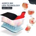 Red Light Therapy Mat, 2in1 LEDs (660nm& 850nm) Red Light Therapy Blanket, Premium Material, Adjustable Timer & Intensity