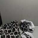 KENOBEE 6ft Picnic Table and Bench Cover, Camping Essentials RV Gear, 72 in Waterproof Windproof Outdoor Elastic All Around Tablecloth, Fitted Rectangle Tables and Seats, Black-White Moroccan