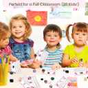 QianCannaor Valentines Day Gifts for Kids Classroom  28 Pack Non-Candy Valentines with Crystals & Gemstones, School Valentine Exchange Cards, Educational Classroom Party Favors for Boys & Girls